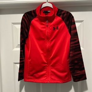 Under Armour boys red zip up jacket- size 7